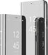 Case for Galaxy Note 20 Ultra - Slim Mirror Design - Clear View Flip Bookstyle - Ultra Slim Protecter Shell with Kickstand - Silver Mirror...