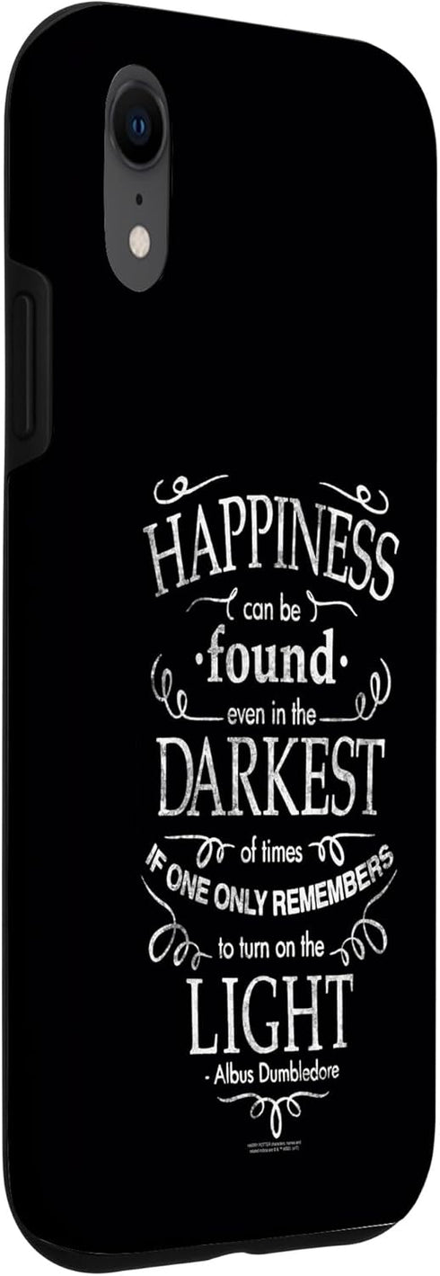 iPhone XR Harry Potter Happiness Quote Case...