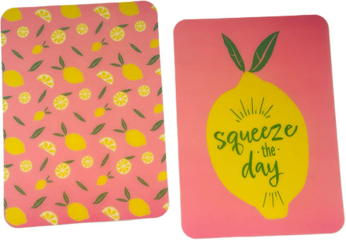 FLEXIBLE CUTTING BOARDS SET OF 4 (SQUEEZE THE DAY)...