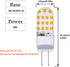Lxcom Lighting 4W G6.35 LED Light Bulbs(5 Pack)- 110V Warm White 3000K T3/T4 JC Type LED Bulb G6.35/GY6.35 40W Halogen Bulb Equivalent for Desk La...