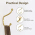 Gold Coat Hooks Wall Mount - Wall Hooks for Hanging, Heavy Duty Hooks, Mudroom Hooks, Metal Hooks for Hanging Clothes, Towels, Hats, Keys, Coats,4...