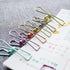 Pack of 25 Purple Small Metal Wire Clips - Multi-Purpose Utility Clips...