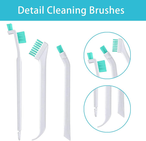 8Pcs Small Cleaning Brush for Household Use, LIOUCBD Bottle Brush Cleaner, Scrub Brushes for Cleaning, Crevice Cleaning Tool for Gaps Corner Water...