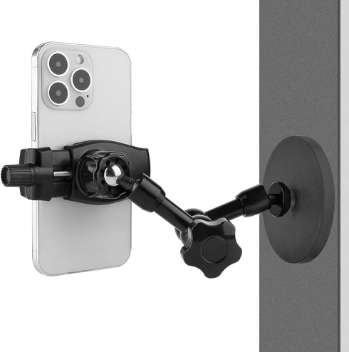 Magnetic Phone Holder,Heavy Duty Phone Mount for Truck/Tractor/Forklift/Boat/Motor Vehicles,Fit 3.5~7.5" iPhone/Nexus/Smartphone,360°Adjustable Ar...