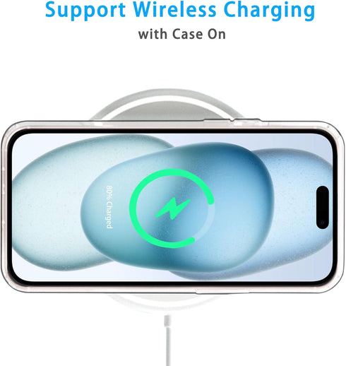 JJGoo Compatible with iPhone 15 Plus Case Clear, Soft Clear TPU Phone Cases, Shockproof Transparent Bumper Cover Slim Thin Phone Case...