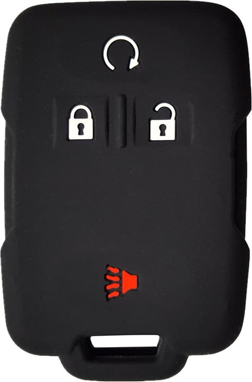 RPKEY Silicone Keyless Entry Remote Control Key Fob Cover Case Protector Replacement Fit for Chevrolet Silverado 1500 2500 HD 3500 HD Colorado Tah...