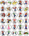 30 x Edible Cupcake Toppers – Classic Video Game Themed Collection of Edible Cake Decorations...