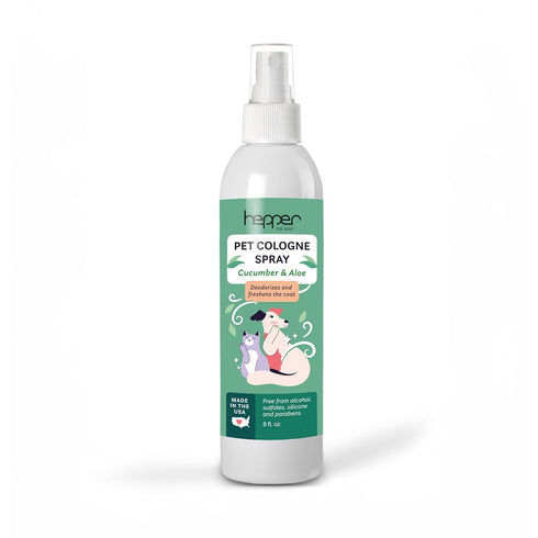 Hepper Pet Cologne Spray - Long-Lasting Dog/Cat Cologne & Perfume Spray for Pups/Kittens - Grooming Elegance & Enduring Fragrance! Aloe and Cucumb...