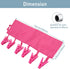 TamBee Travel Hangers Foldable for Suitcase Clothespin Travel Portable Folding Clothes Drying Hanger with 6 Clips Pack of 3 (Black, Red, Rose red)...