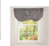 Lush Decor Lucia Elegant Waterfall Valance for Living Room Kitchen, and Bedroom, Soft Polyester Window Curtain, Single -Gray (42"W x 18"L)...