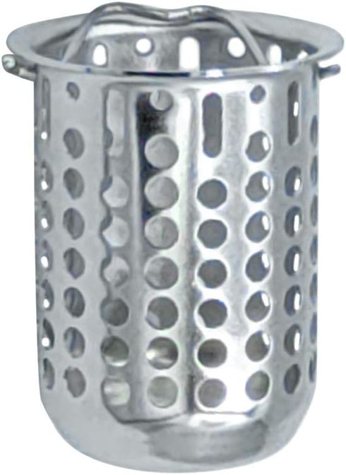 Junior Basket Strainer Stainless Steel Strainer Basket, 2.25 Inch Deep Flange Replacement Strainer with Handle...