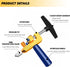 Manual Tile Cutter, 2 in 1 Glass Tile Cutter Hand Tool with Glass Breaking Pliers, Mirror Cutting Kit with 3 Tungsten Steel Blade for Home DIY Cut...