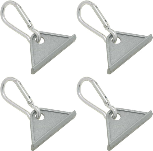 4PCS European Standard 2020 with Hooks Aluminum 6 Slot 56x9.8x27mm Movable Hooks Workbench Mobile Hook Triangle Slider Nylon Hooks Accessories for...