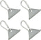 4PCS European Standard 2020 with Hooks Aluminum 6 Slot 56x9.8x27mm Movable Hooks Workbench Mobile Hook Triangle Slider Nylon Hooks Accessories for...