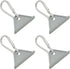 4PCS European Standard 2020 with Hooks Aluminum 6 Slot 56x9.8x27mm Movable Hooks Workbench Mobile Hook Triangle Slider Nylon Hooks Accessories for...