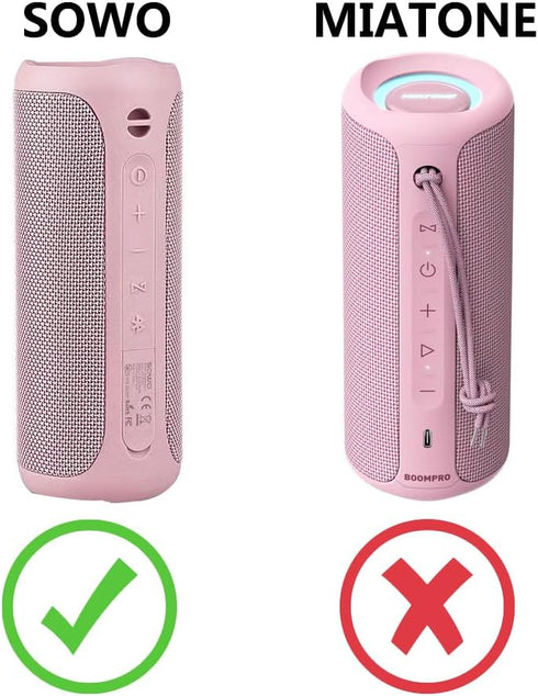 Hermitshell Hard Travel Case for MIATONE Outdoor Bluetooth Speakers (Pink)...