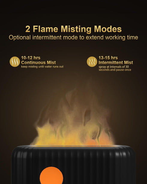 Flame Diffuser for Essential Oil, 7 Color Flame Light Intensity Modes and 2 Adjustable Cool Mist Setting Aromatherapy Diffusers Air Humidifier, 20...