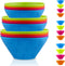 Plastic Bowls Set 12 Pieces, 3 Sizes 14/20/25oz Unbreakable Reusable Light Weight Bowl for Cereal, Noodle, Soup, Pasta, Ramen, Popcorn, Ice Cream,...