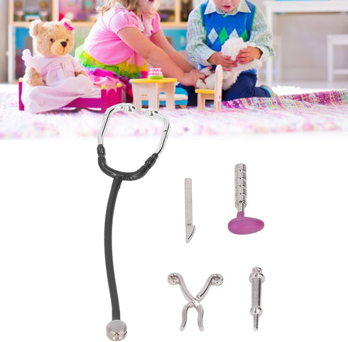 Dollhouse Stethoscope Set, Multipurpose 5Pcs Mini Medical Appliance Model for 1:12 Doll House...