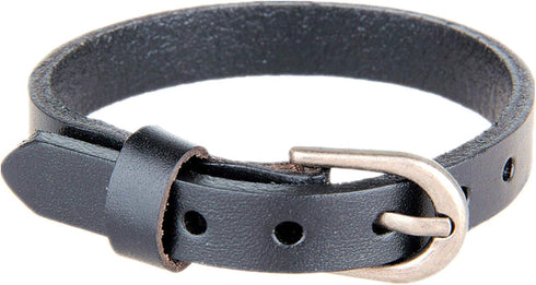 Xusamss Fashion Simple Alloy Buckle Bangle Leather Wristhand Bracelet,6"-8" Wrist...