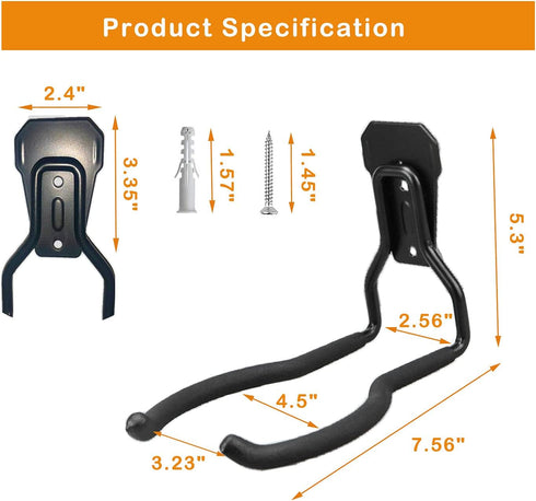 Garden Power Tool Hanger, Garage Wall Hooks, Weedeater Rack, String Trimmer Hanger, Weedeater Hanger, Utility Hooks for Garage Tool Organizers and...