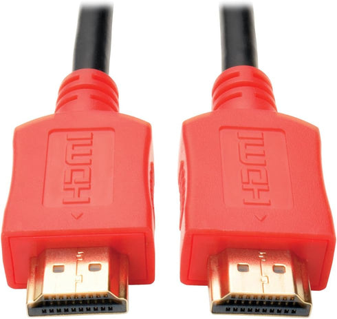 Tripp Lite High-Speed HDMI Cable with Digital Video and Audio, Ultra HD 4K x 2K (M/M), Red, 10 ft. (P568-010-RD)...