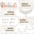EIELO 16 Pcs Pearl Necklace Earrings Set for Women Simulated Pearl Bracelet Faux Pearl Necklace Dangle Earrings Jewelry Set...