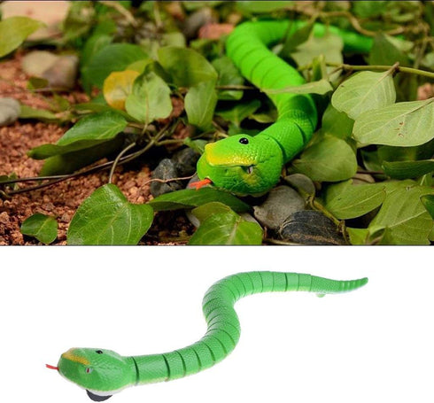 Liberty Imports 16 Inch Remote Control Rattle Snake Toy, Realistic Reptile Robot with Egg Shaped Infrared Receiver, RC Snake Prank Toy Ideal Gift ...