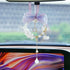 Car Mirror Hanging Accessories with Crystal Bow Bless for Your Drive with Prosperity for Safe Wealthy & Happy Travels (Purple)...