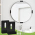 12 Pcs Metal Mirror Holder Clips Wide Channel Mirror Holder Frameless Mirror Mounting Hardware Mirror Hooks Heavy Duty Mirror Hangers Retainer Cli...