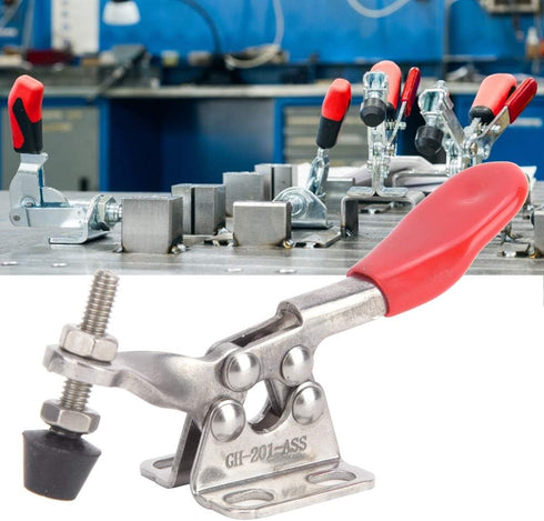 2pcs Toggle Clamps 304 Stainless Steel 27KG GH-201-ASS Quick Welding Fixture Hand Tool...