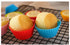 Reusable Silicone Cupcake Baking Cups 24 Pack, 2.75 inch Cups, & Non-stick Muffin Liners for Party Halloween Christmas,6 Rainbow Colors (Pack of 2...