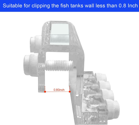 Acrylic Aquarium Soft Tube Fixture Holder for Holding Doing Pump Soft Hose (1 Piece)...