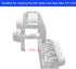 Acrylic Aquarium Soft Tube Fixture Holder for Holding Doing Pump Soft Hose (2 Pieces)...