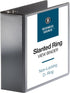 Business Source 28450 D-Ring View Binder, 4-Inch Capacity, 11x8-1/2-Inch , Black...