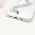 Bonitec Compatible with iPhone 12 Pro Max Case Clear Bracelet 3D Glitter Sparkle Bling Strap Luxury Shiny Crystal Rhinestone Diamond Silver Chain ...