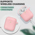 Airpods Case Cover 2&1(2019) with Cleaner Kit,Soft Silicone Protective Case for Apple AirPods 2nd/1st Generation Charging Case with Keychain,Shock...