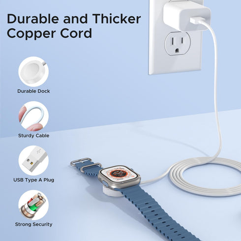 ?????????? ???????????????? for Apple Watch Charger, Magnetic Wireless iWatch Charger Fast Charging Cordless Travel Cable 3.3FT Compatible with iW...