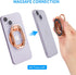 Magnetic Phone Ring Holder Stand with Mag Safe Phone Grip Adjustable Phone Ring Kickstand Magnet Accessories for iPhone15/14/13/12 Removable for W...