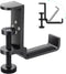 all aluminum foldable headphone holder for desk, headphone hook for desk,backpack hook for desk,space save universal headphone stand for gaming PC...
