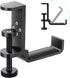 all aluminum foldable headphone holder for desk, headphone hook for desk,backpack hook for desk,space save universal headphone stand for gaming PC...