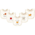 Touched by Nature Unisex Baby Organic Cotton Bibs, Fall Food, One Size...