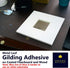 Barnabas Blattgold: Gold Leaf Gilding Adhesive 120ml with Bonus Brush and Cotton Gilding Gloves - Gilding Adhesive for Gold Foil Sheets, Gold Leaf...