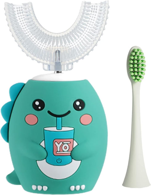 Kids Electric Toothbrushes, U Shaped Ultrasonic Toothbrush,Rechargeable Kids Toothbrush w/Smart Timer, Sonic Toothbrush K10 ?2-7y?…...