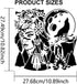 Tribal Aborigines Stencil 11.8×11.8inch Large African Tribal Women Stencils with Paint Brush Reusable Forest Tribal Sign Moon Wolf Tiger Camping T...
