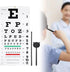 Eye Chart, Complete Snellen Eye Exam Kit, for Eye Exams 20 Feet 22×11 Inches Low Vision Eye Test Charts with Eye Occluder and Pointer...