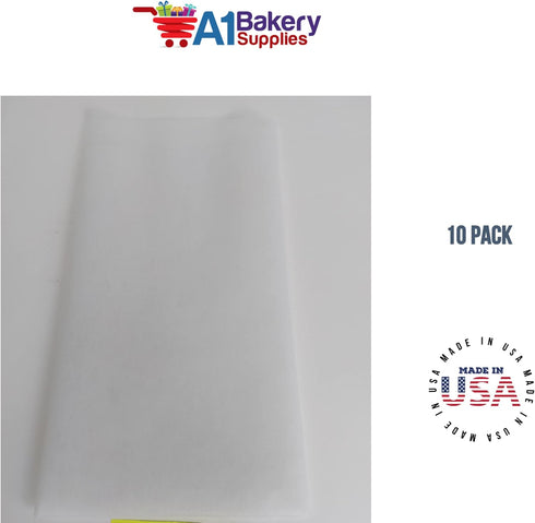 White Non-Woven Tissue Sheets 10 Sheet Pack ~ 20"x26" SheetsUse for Flower Wrapper, Bouquet...