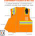 Ergodyne GloWear 8246Z ANSI High Visibility Two Tone Mesh Safety Vest with Reflective Binding, Orange, 2X-Large/3X-Large...