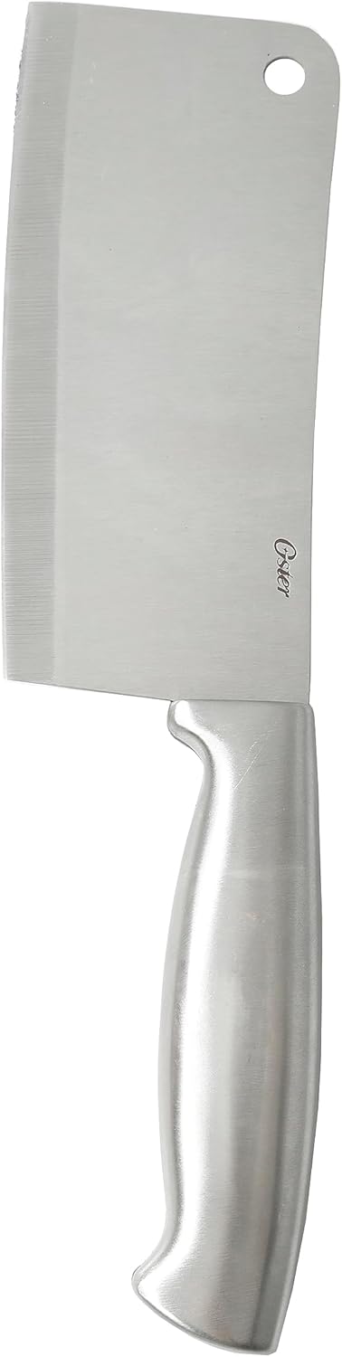 Oster Baldwyn 6" Cleaver Knife Kitchen Cutlery w/Stainless Steel Handle...
