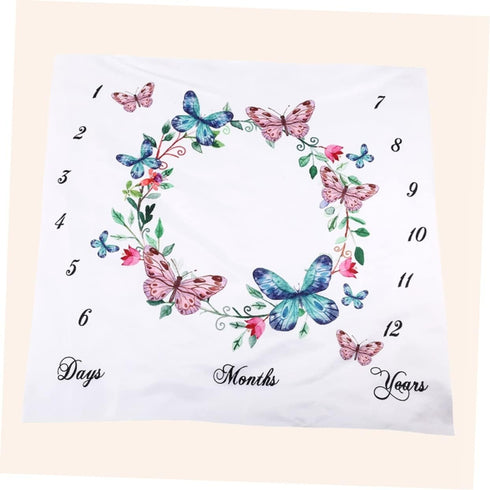 Milestone Blanket Newborn Monthly Baby Milestone Blanket Newborn Photo Blanket Newborn Milestones Blanket Girls Baby Photography Blankets for Baby...